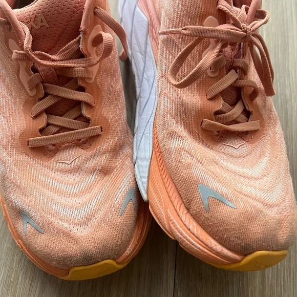 Hoka One One Arahi 6 Womens Size 8B Orange Walking Shoes - Picture 2 of 10